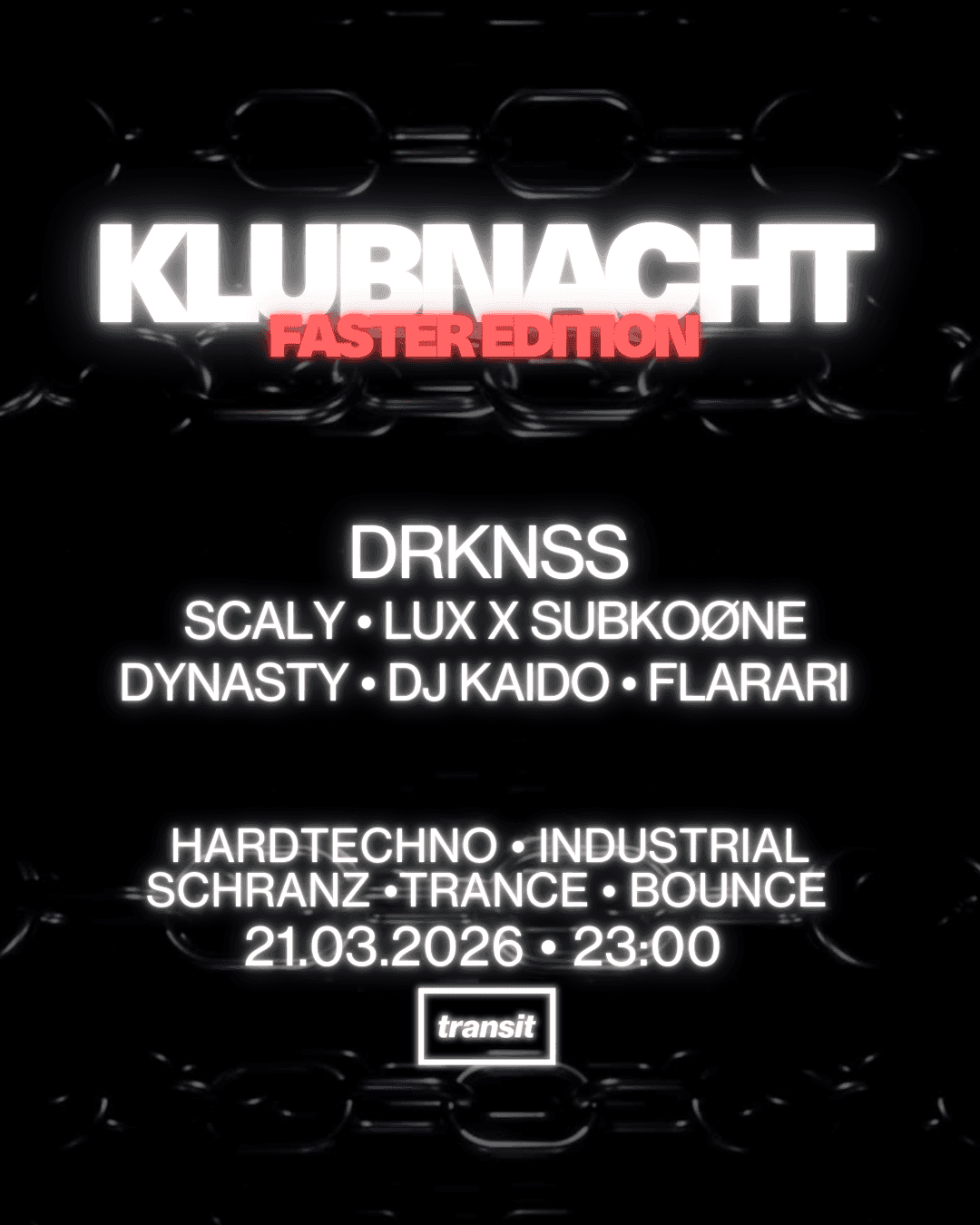 KLUBNACHT FASTER EDITION