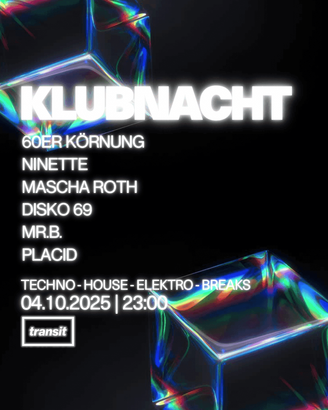Klubnacht Oktober 25