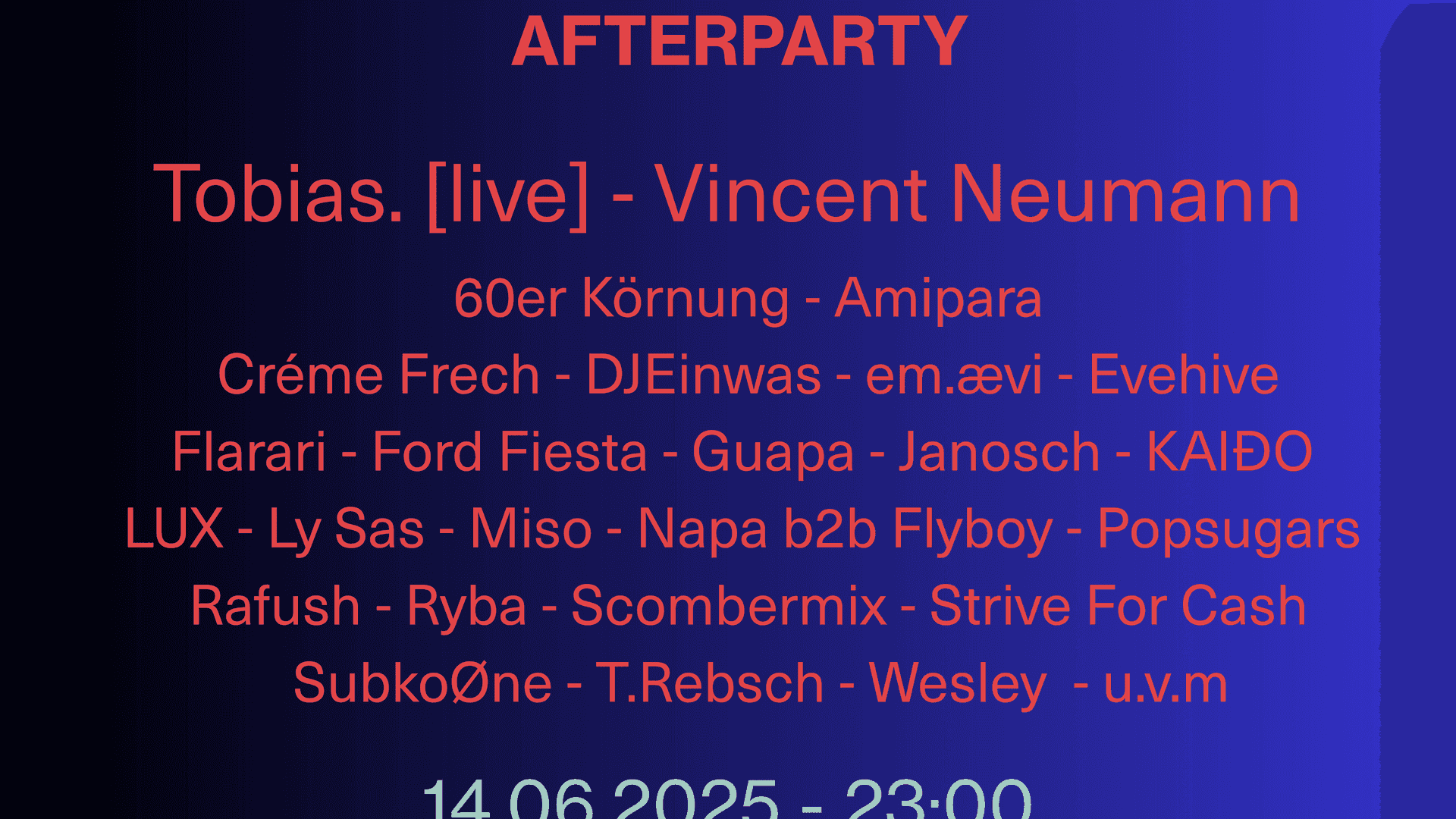 Kosmos Afterparty & Afterhour