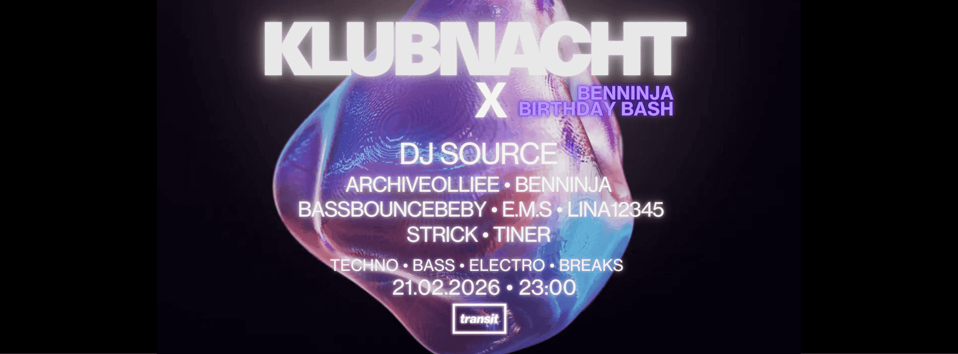 KLUBNACHT X BENNINJA BIRTHDAY BASH